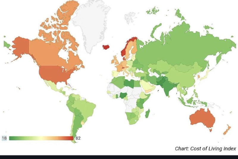 2024年全球生活成本地图